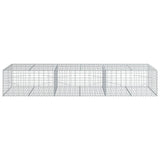 Gabion Basket with Cover 118.1"x39.4"x19.7" Galvanized Iron