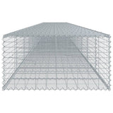 Gabion Basket with Cover 433.1"x39.4"x19.7" Galvanized Iron