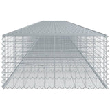 Gabion Basket with Cover 472.4"x39.4"x19.7" Galvanized Iron