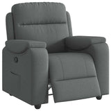 Recliner Chair Dark Gray Fabric