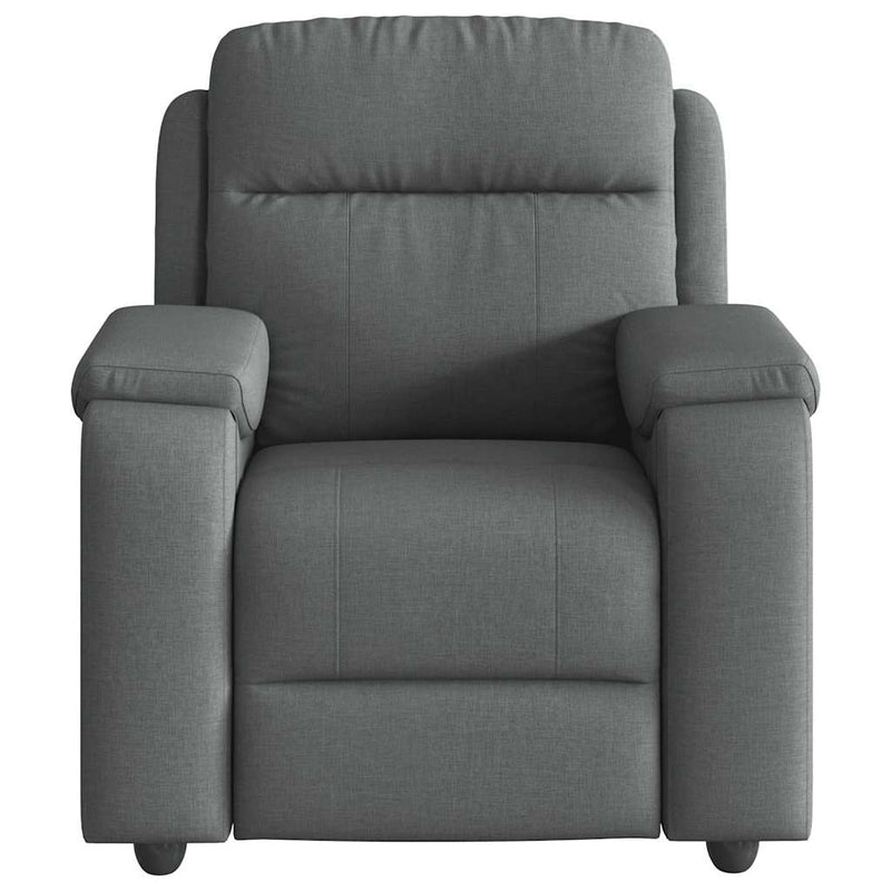 Recliner Chair Dark Gray Fabric