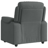 Recliner Chair Dark Gray Fabric