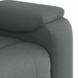 Recliner Chair Dark Gray Fabric