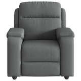 Massage Recliner Chair Dark Gray Fabric