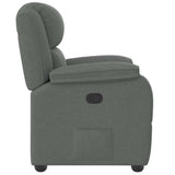 Recliner Chair Dark Gray Fabric