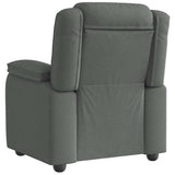 Recliner Chair Dark Gray Fabric