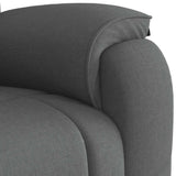 Recliner Chair Dark Gray Fabric