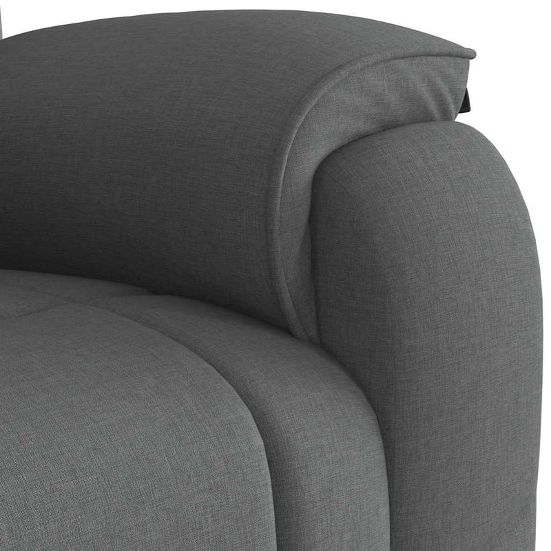 Recliner Chair Dark Gray Fabric