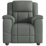 Massage Recliner Chair Dark Gray Fabric