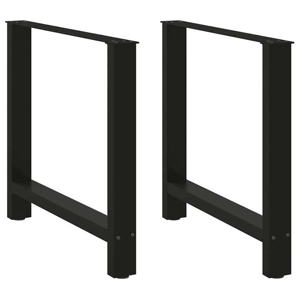 Coffee Table Legs Black 2 pcs 27.6"x(28.3"-28.7") Steel