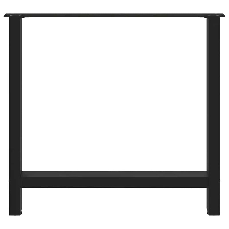 Coffee Table Legs Black 2 pcs 27.6"x(28.3"-28.7") Steel