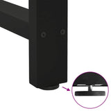 Coffee Table Legs Black 2 pcs 27.6"x(28.3"-28.7") Steel