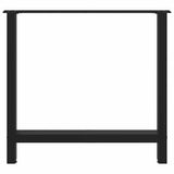 Coffee Table Legs Black 2 pcs 31.5"x(28.3"-28.7") Steel