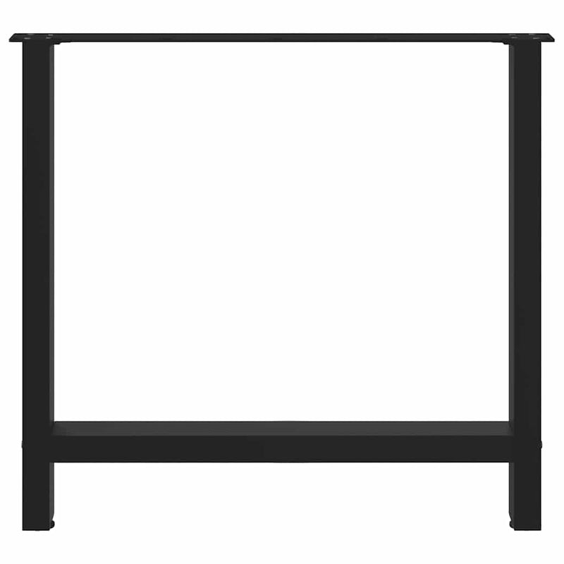 Coffee Table Legs Black 2 pcs 31.5"x(28.3"-28.7") Steel