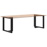 Dining Table Legs T-Shaped 2 pcs Black 27.6"x13.8"x(28.3"x28.7") Steel