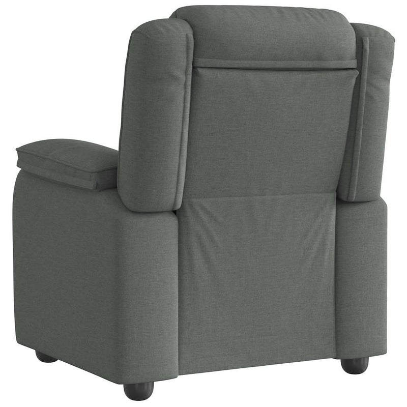 Recliner Chair Dark Gray Fabric