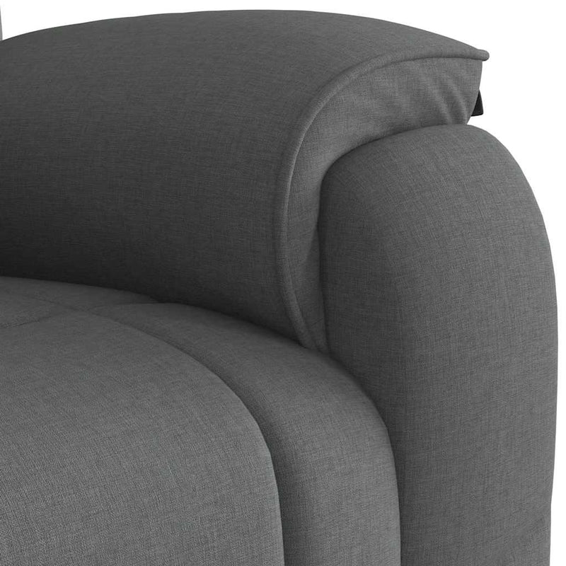 Recliner Chair Dark Gray Fabric