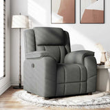 Recliner Chair Dark Gray Fabric