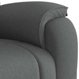 Massage Recliner Chair Dark Gray Fabric