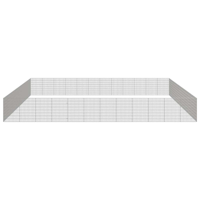 Free Range Animal Enclosure 48-Panel 21.3"x31.5" Galvanized Iron