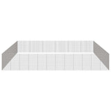 Free Range Animal Enclosure 48-Panel 21.3"x39.4" Galvanized Iron