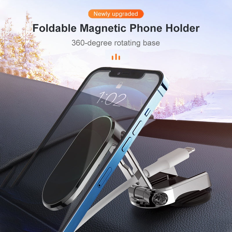 Folding Magnetic Car Mobile Phone Holder